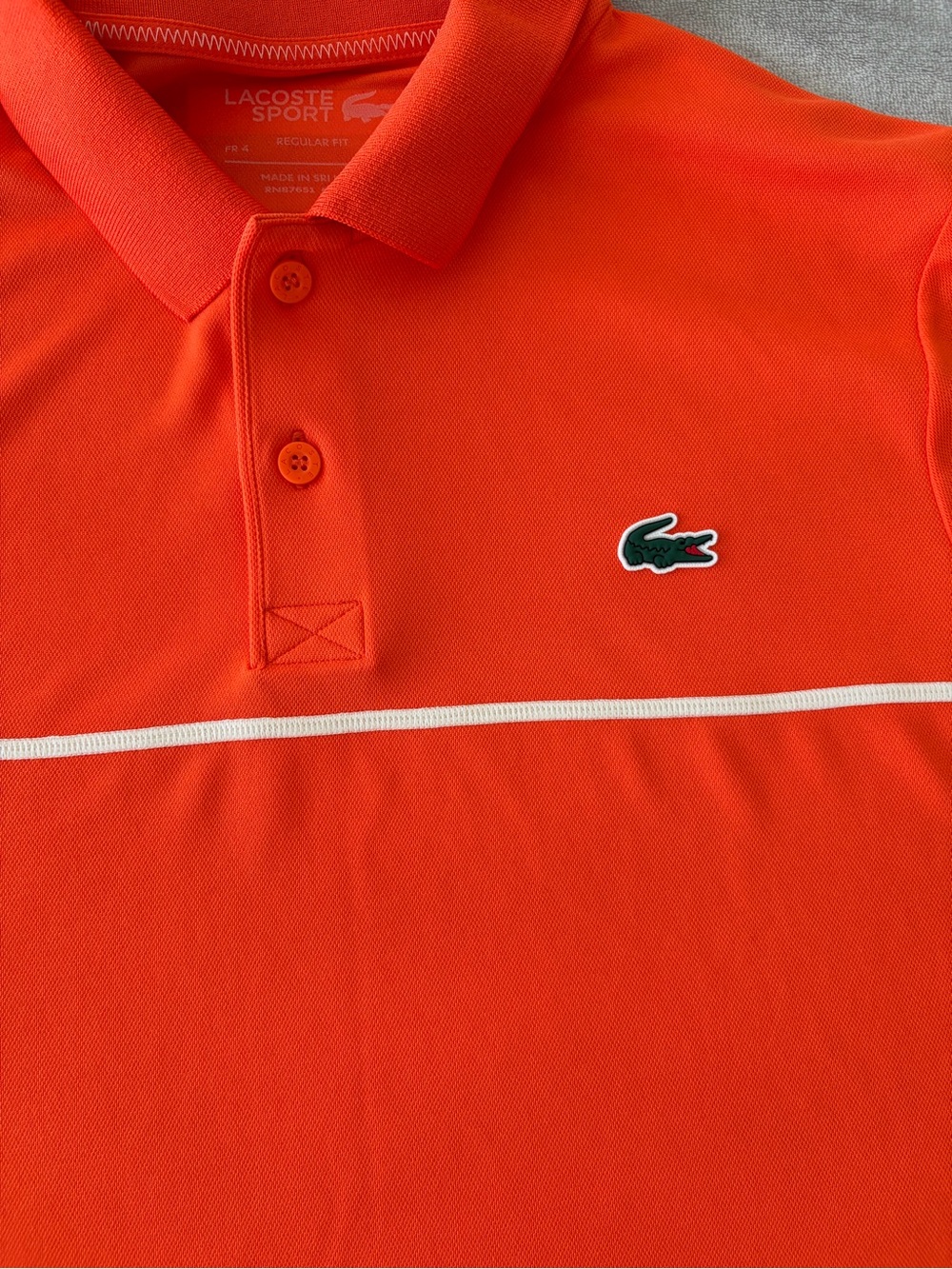 Lacoste Orange Polo - Picture 9 of 10